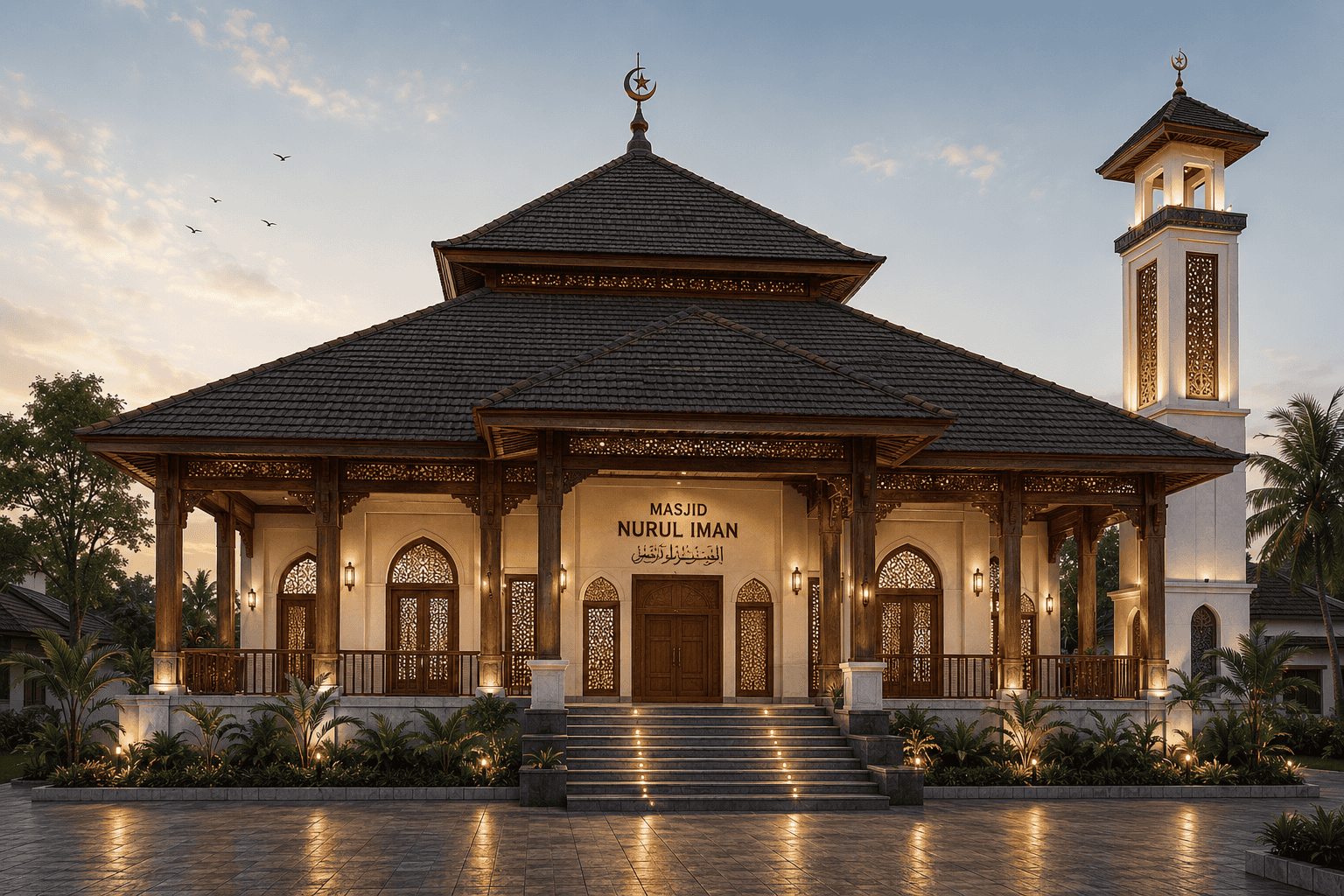 Desain Tempat Ibadah Lombok - Go Arsitek
