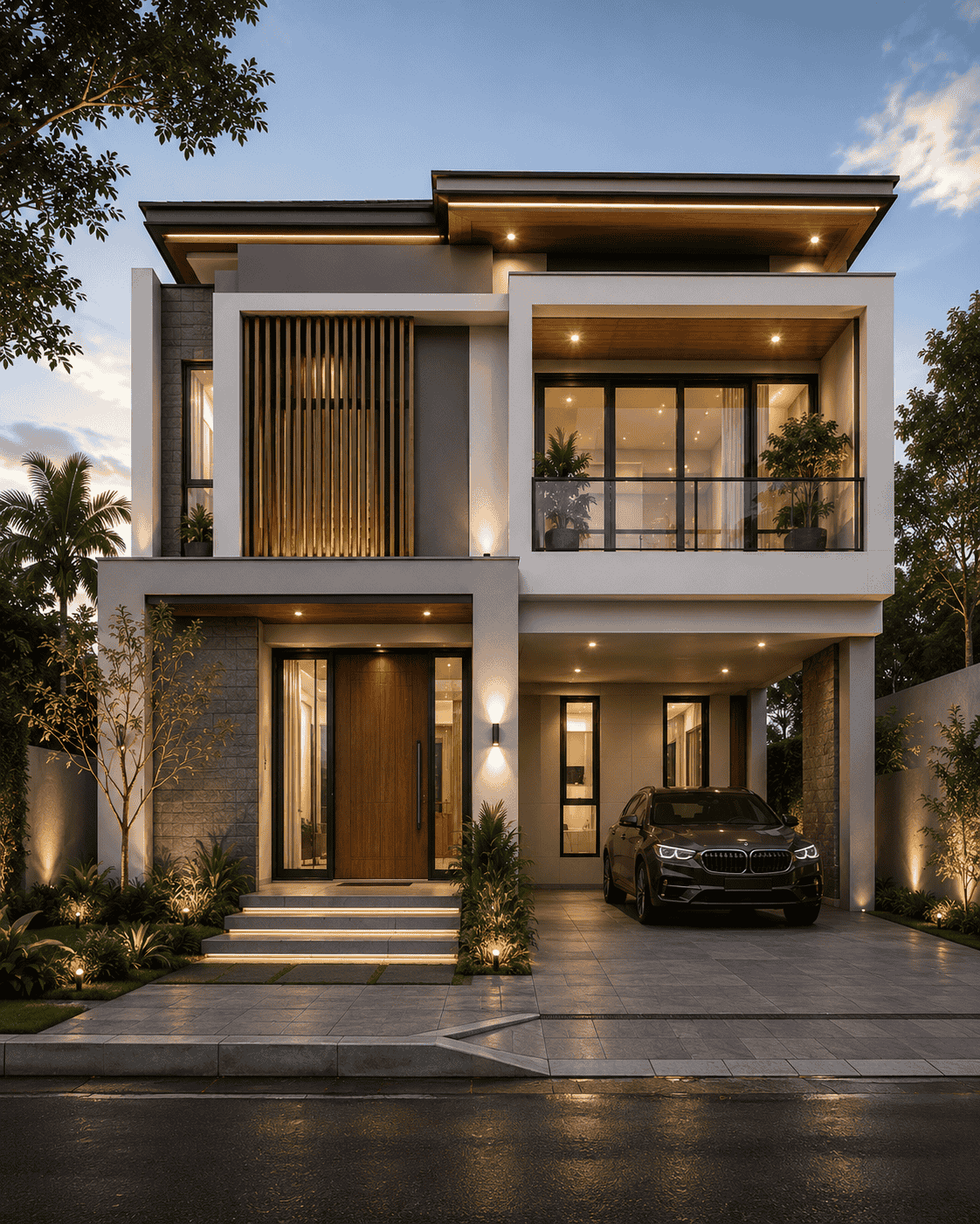 Desain Rumah Modern Minimalis Balikpapan - Go Arsitek