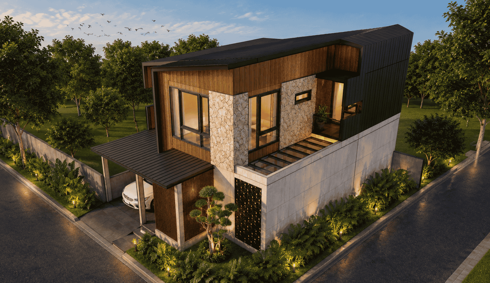Desain Rumah Tropis Modern