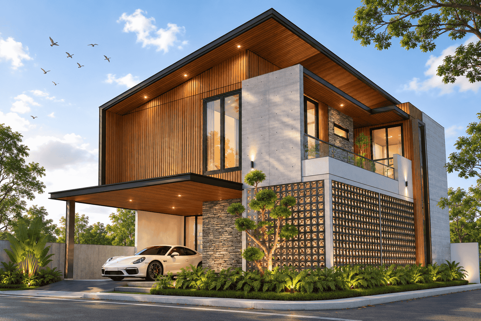 Desain Rumah Modern Minimalis Indonesia - Go Arsitek