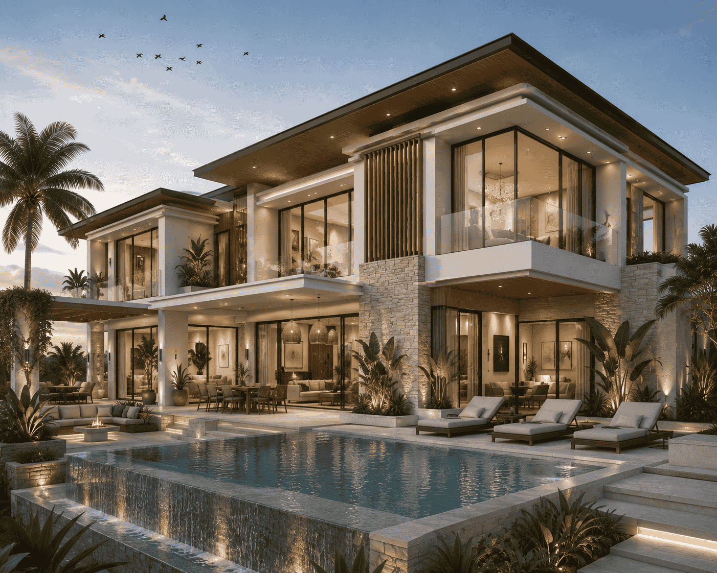 Desain Villa Mewah Gowa Sulawesi Selatan - Portofolio Go Arsitek