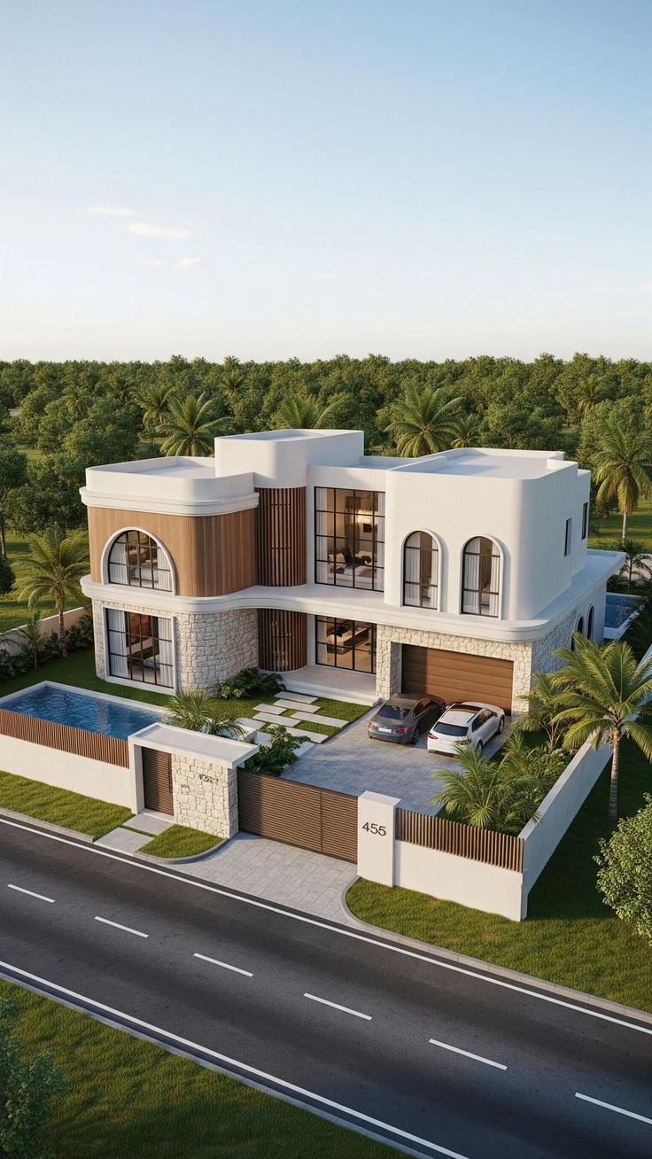 Inspirasi desain villa mewah minimalis